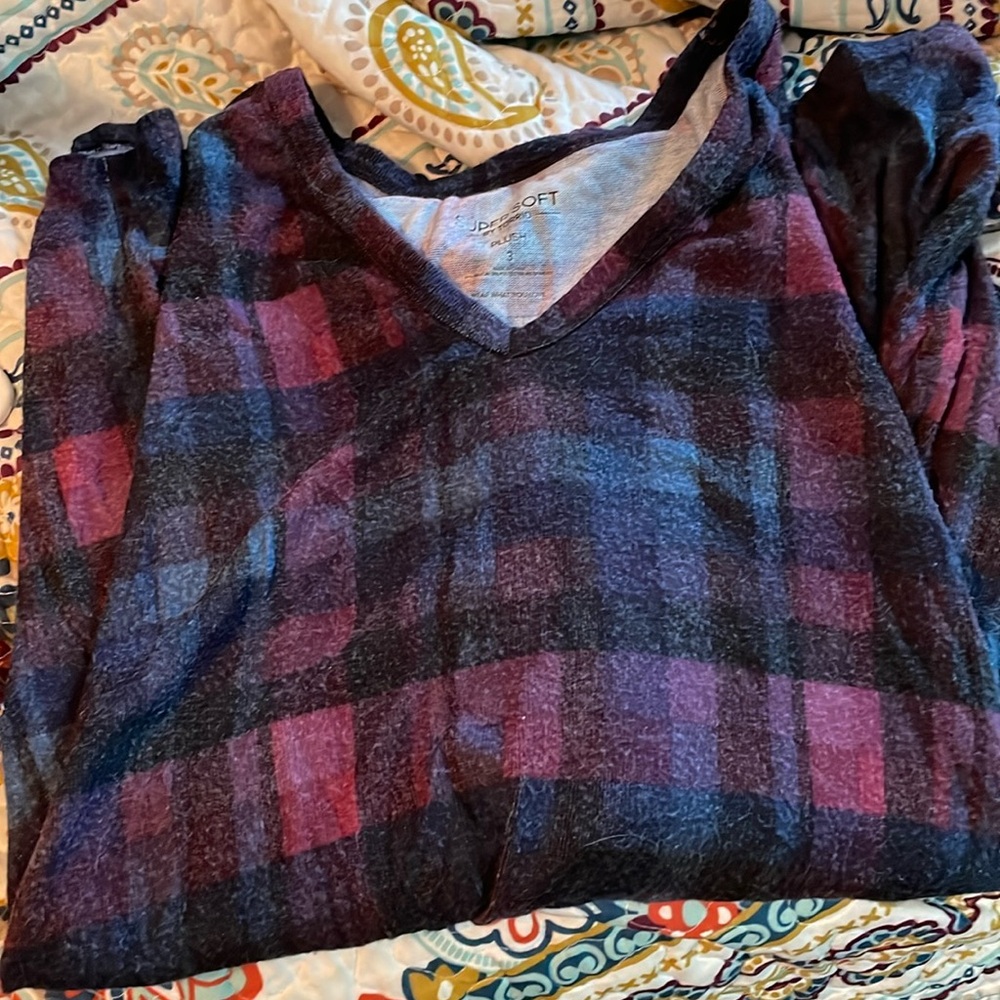 Torrid plaid top